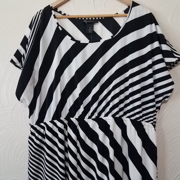 Plus size 18/20 Lane Bryant stripe dress NWT - Picture 4 of 8